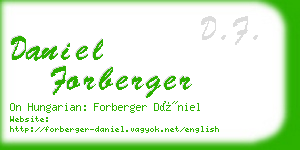 daniel forberger business card